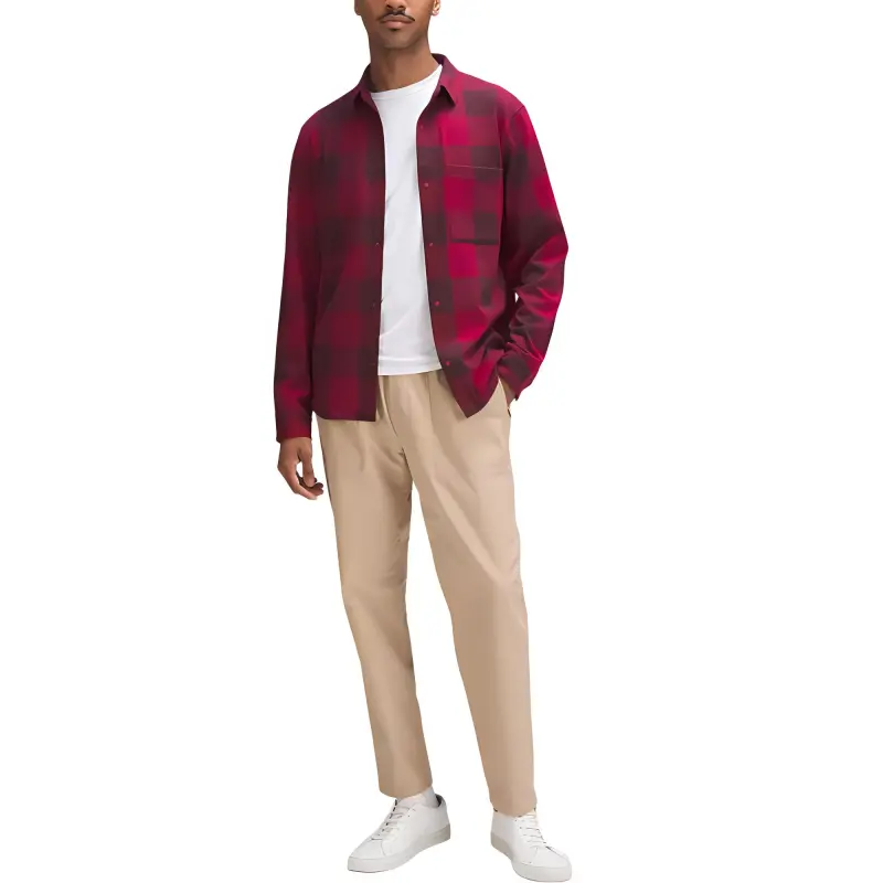 Lululemon Soft Knit Shirt Men's Red-2