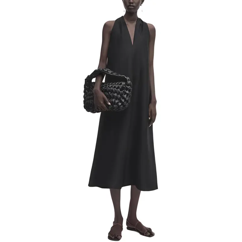 Massimo Dutti Sleeveless Dress Women's Black-2