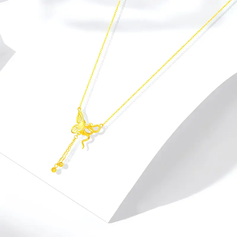Muyan Alloy Serpent Butterfly Necklace Women's-1