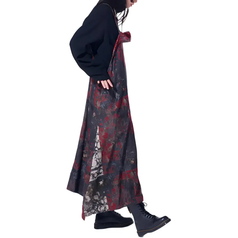 Yohji Yamamoto S'YTE FW24 Sleeveless Dress Women's Red-6