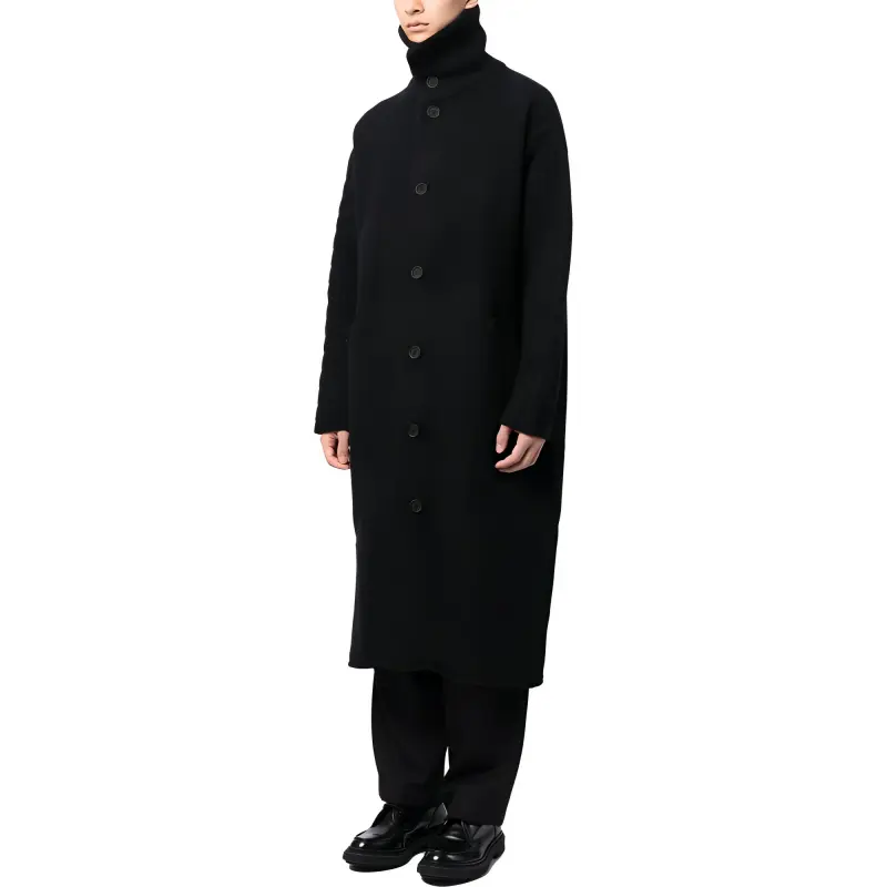 Yohji Yamamoto Pour Homme Coats Men Black-3