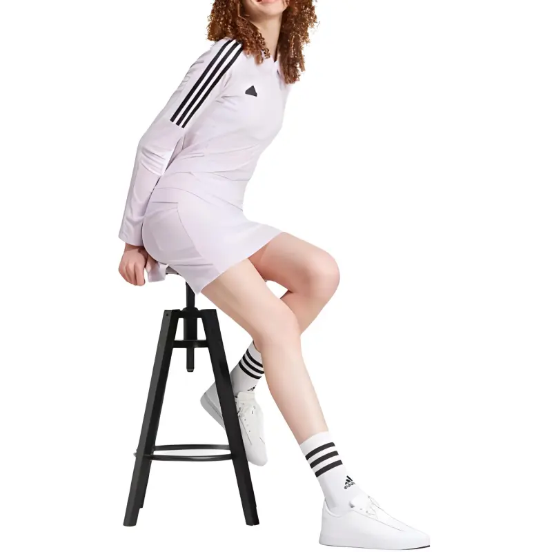 Adidas Free Shipping With AdiClub Tiro Cut 3-Stripes Stretchy Velour Dress-3
