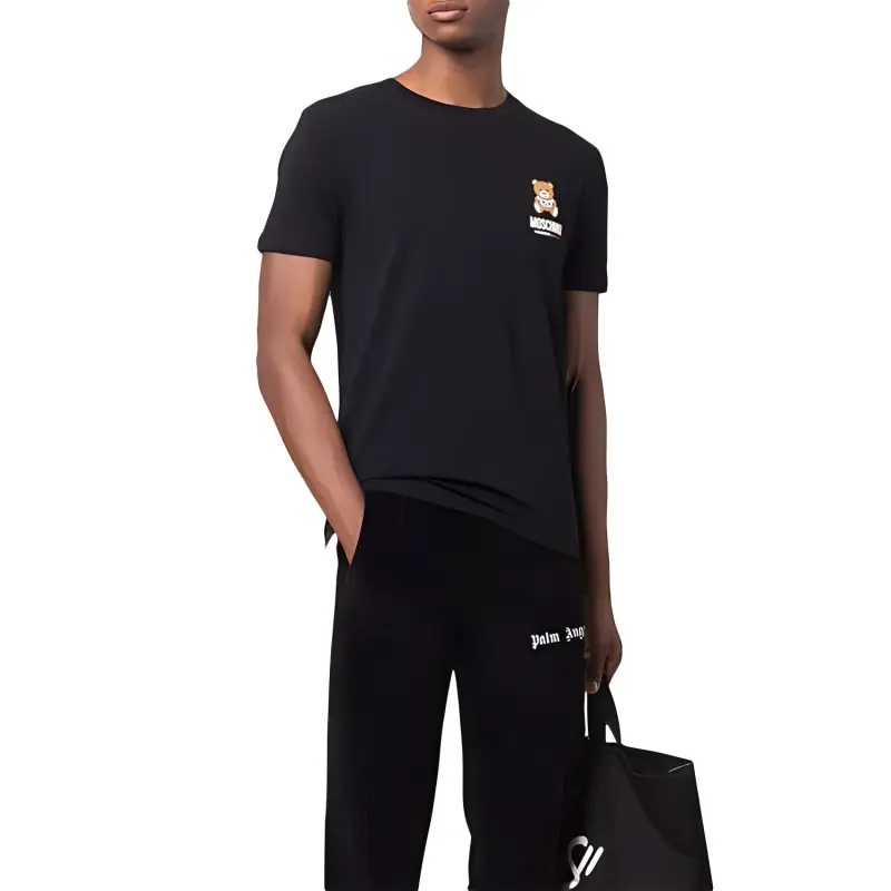 MOSCHINO T Shirts Men Black-2