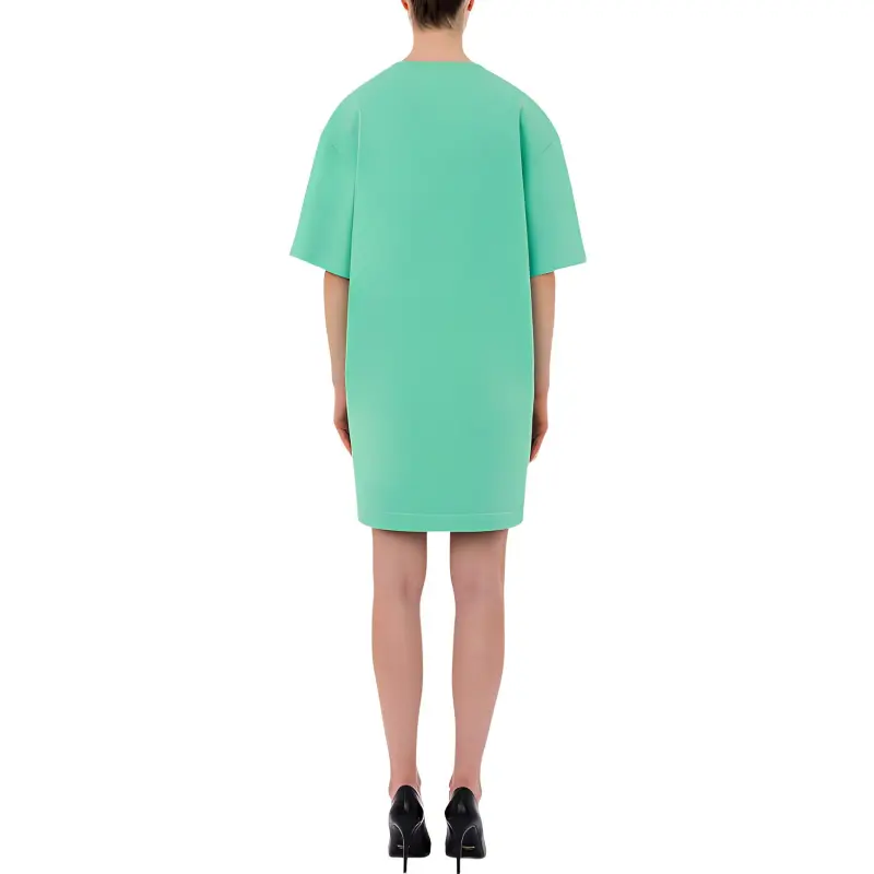 MOSCHINO Short-Sleeved Dresses Women's Green-2