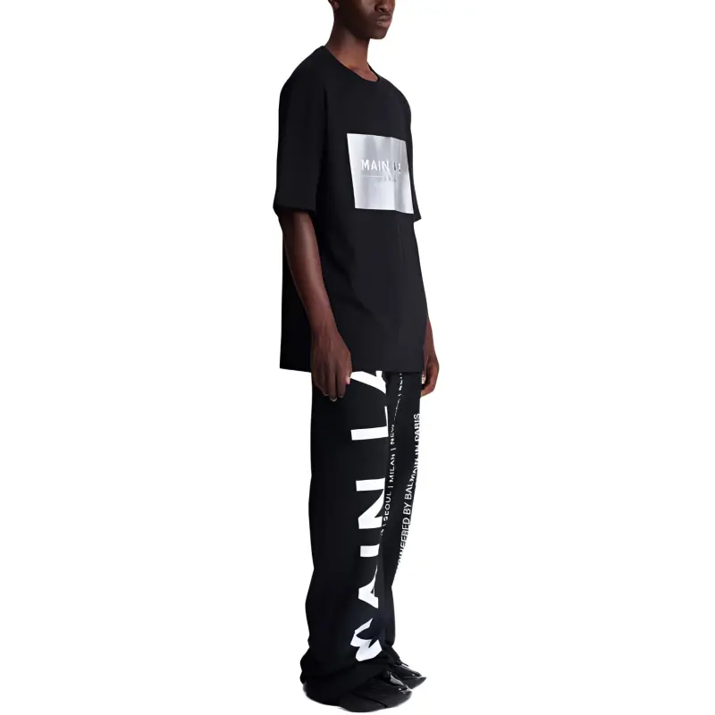 BALMAIN Main Lab Holographic T Shirt-2