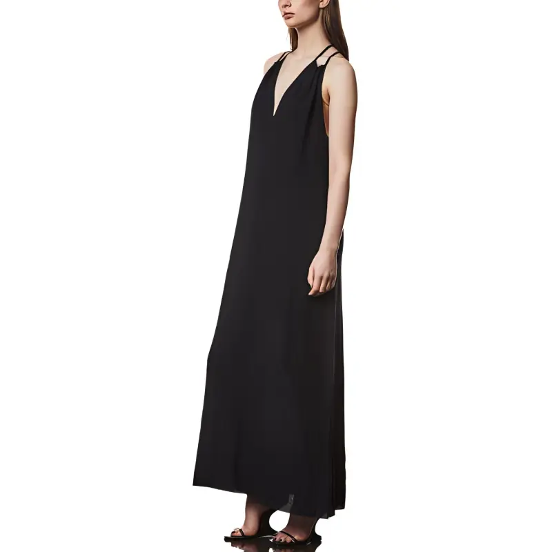 Thom Krom V neck Maxi Dress-2