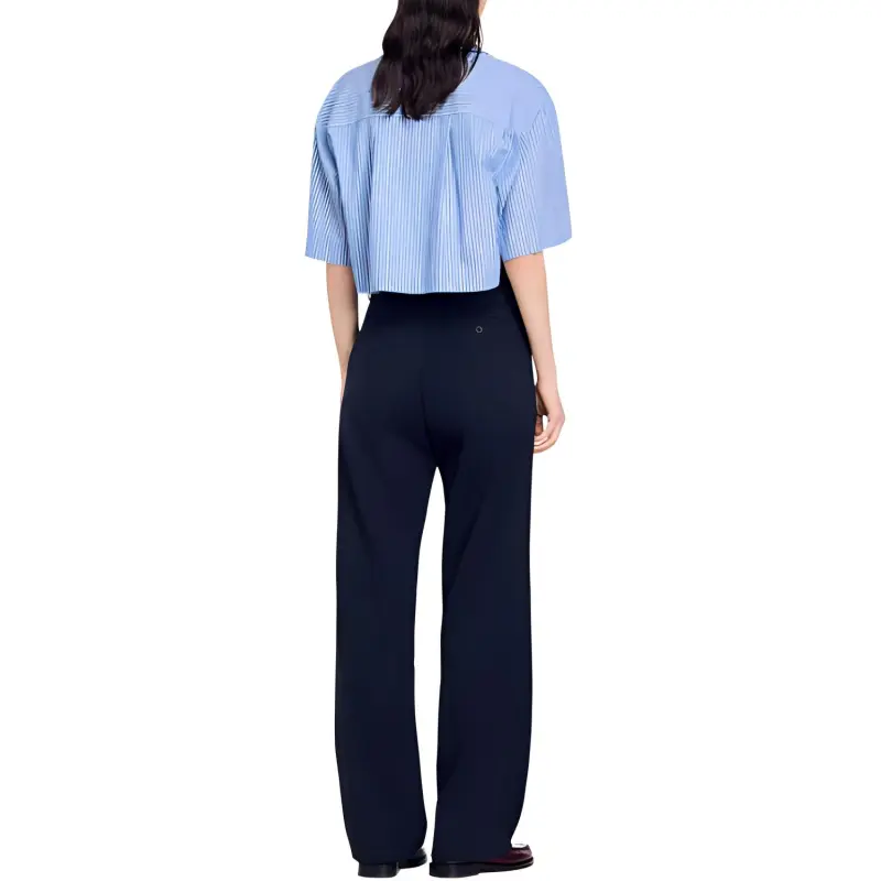 Sandro Pleat detail Tailored Trousers-1