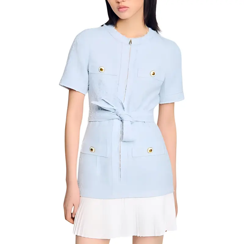 Sandro Tweed Mini Dress-1
