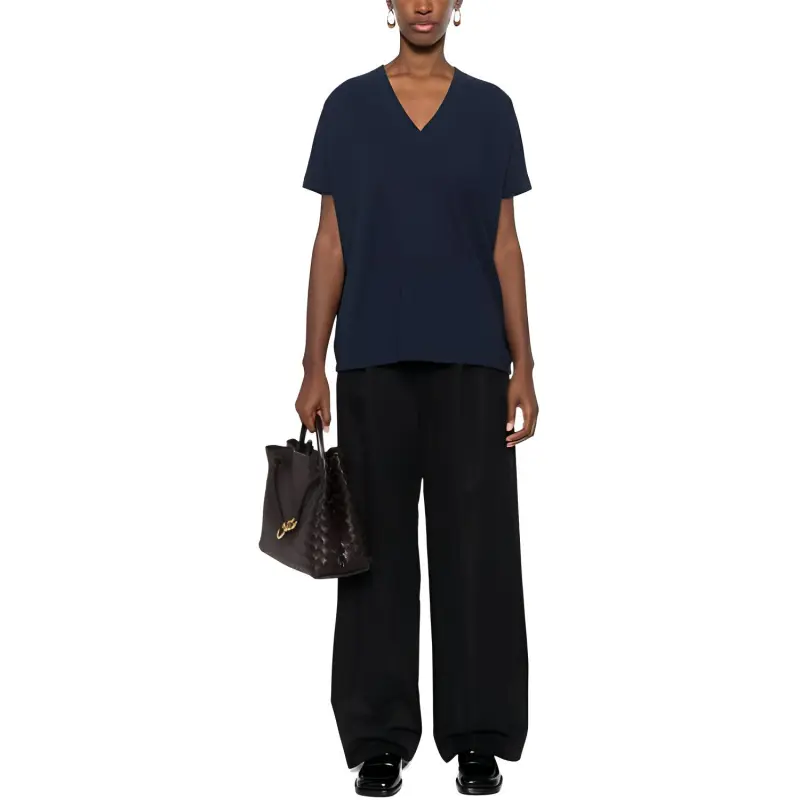Zanone V neck Cotton T shirt-2