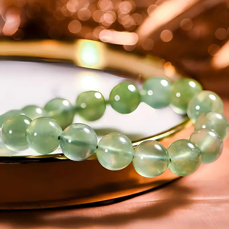 DESTINY TEMPLE Agate Bracelets Unisex Green-5