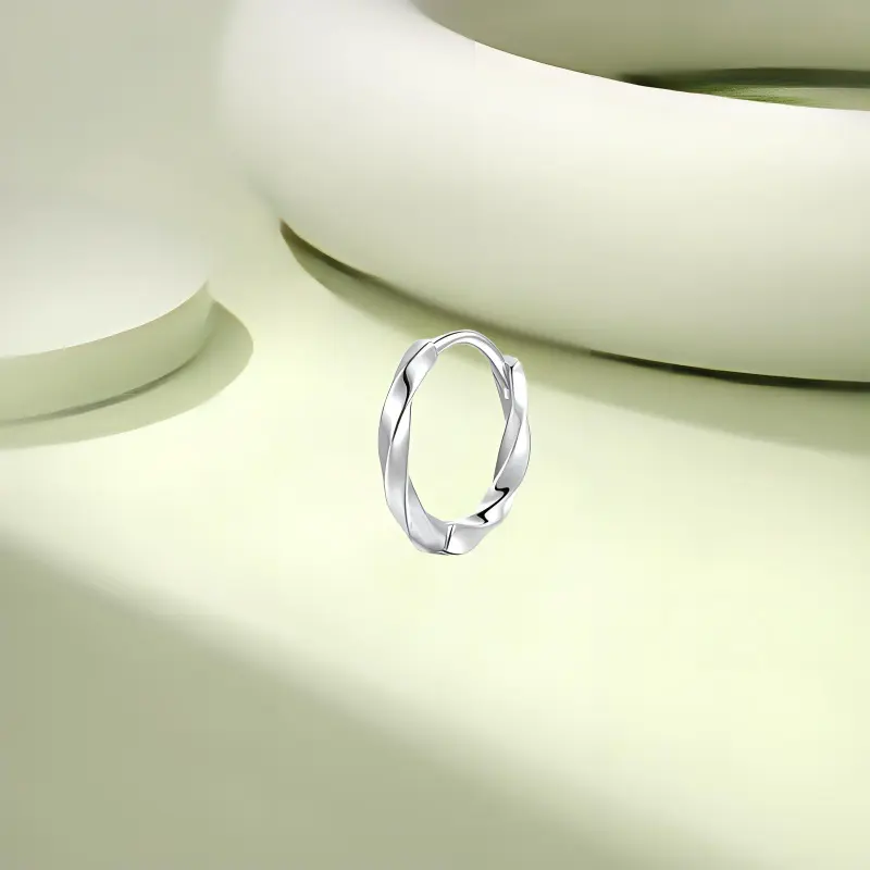 KIVA Sterling Silver Earrings Unisex-1