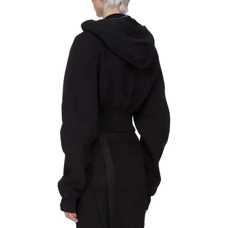 Rick Owens DRKSHDW Collage Gimp Hoodie 'Black'-1