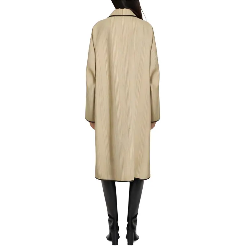 Bottega Veneta Distorted Prince Of Wales Motif Buttoned Coat-2