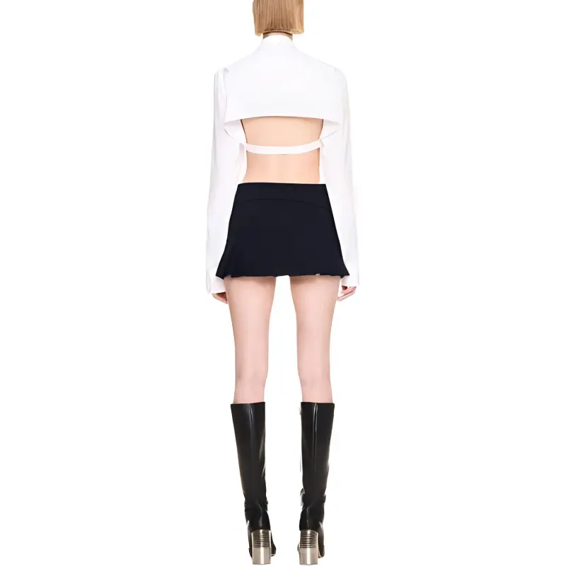 OFF WHITE Belted Low Rise Mini Skirt-3