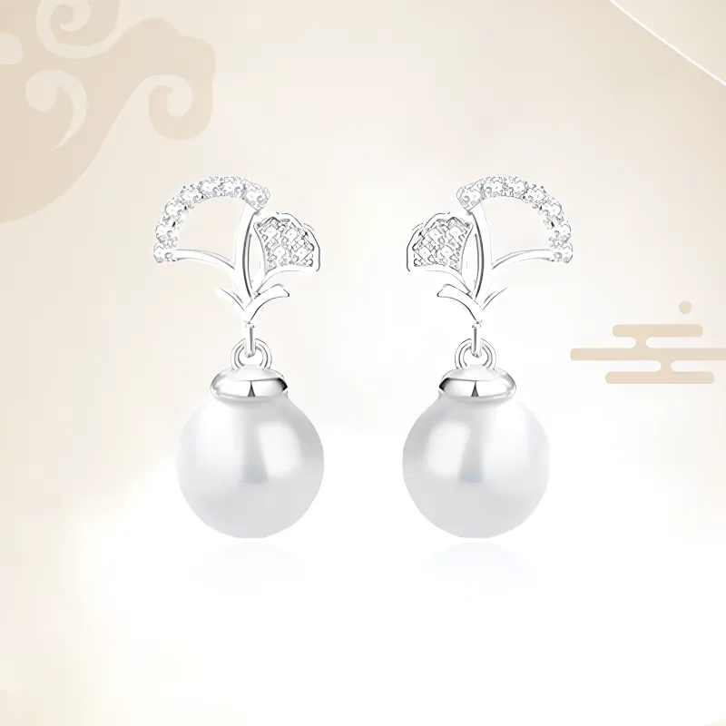 Chongqing Gold Store S925 Silver Earrings Unisex-3