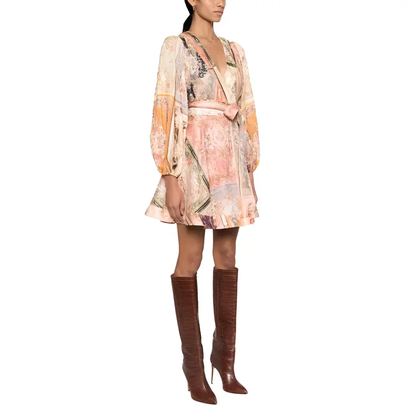 Zimmermann August Wrap Mini Dress-3