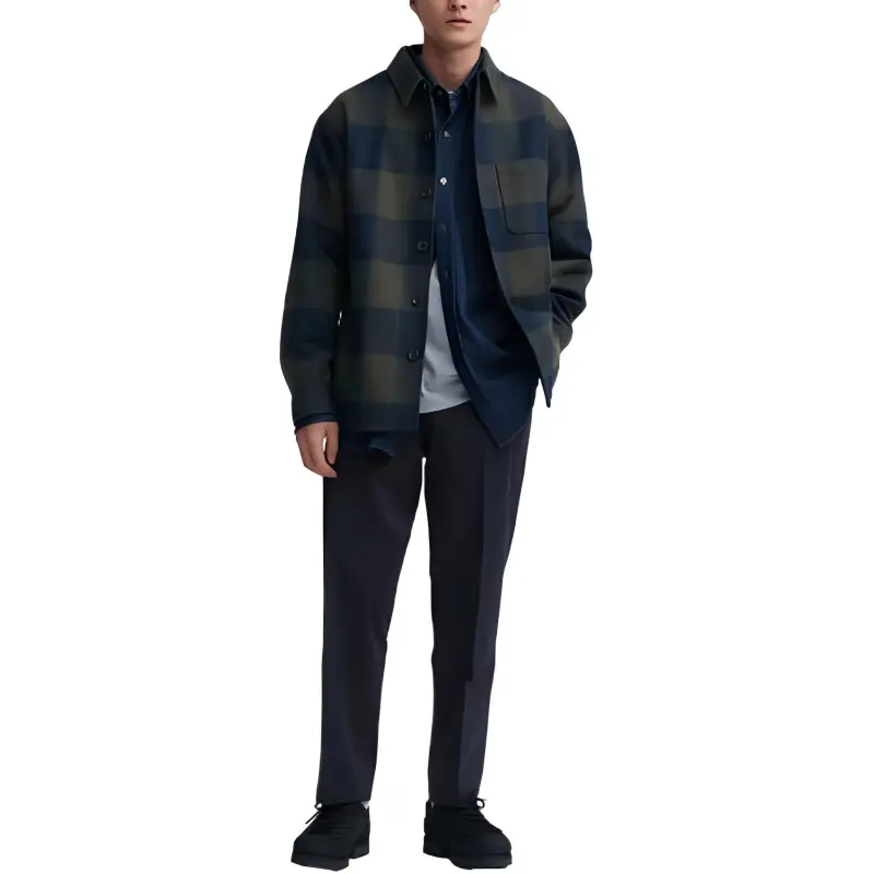 UNIQLO Casual Pants Men Navy Blue-2