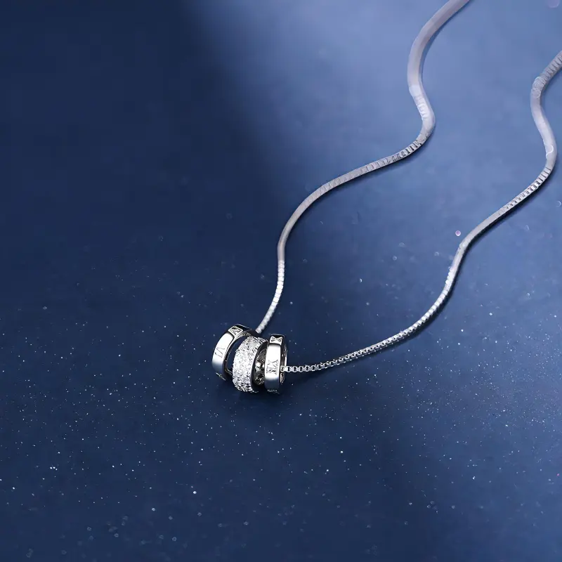 Love Link 925 Sterling Silver Necklaces Women's-4