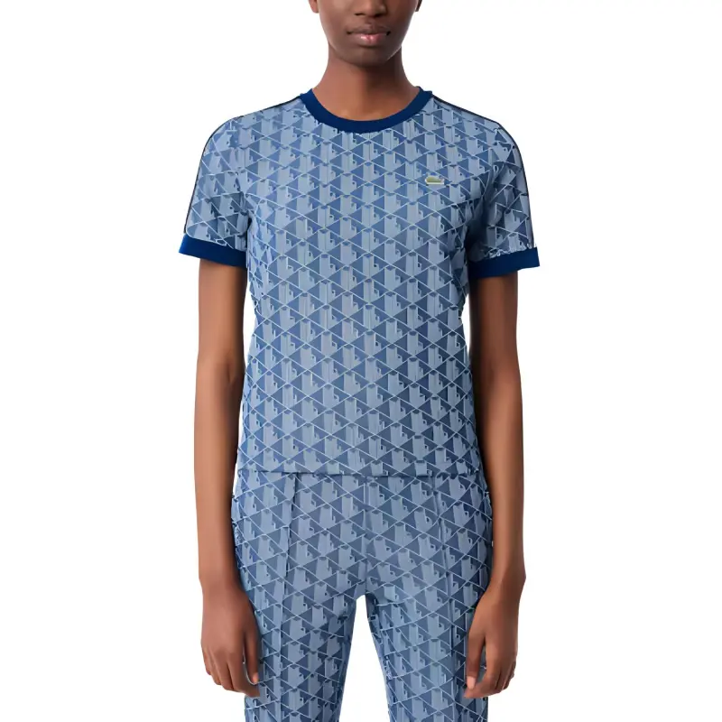 LACOSTE Jacquard Monogram T shirt-2