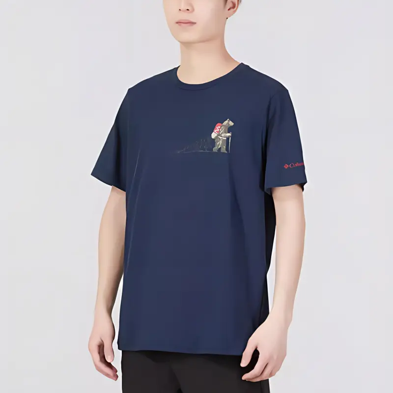 Columbia T Shirt Men's Royal Blue-2