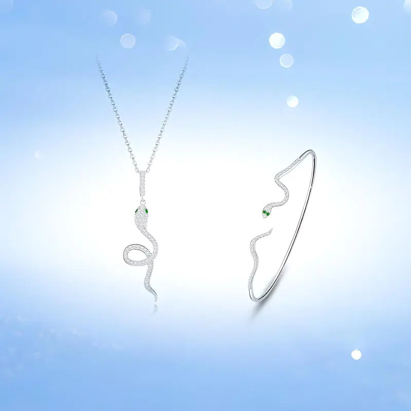 SUCH NICE S925 Silver Necklaces Women's-3