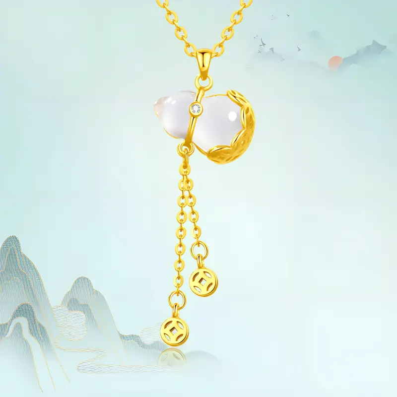Far Mountain Joe Chalcedony Jade Necklaces Unisex-1