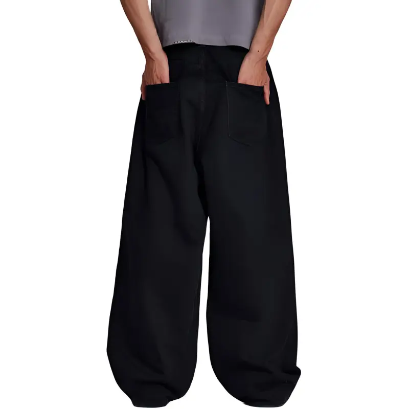 Jaded London Solid Black XL Colossus Jeans Jeans Men's Black-1