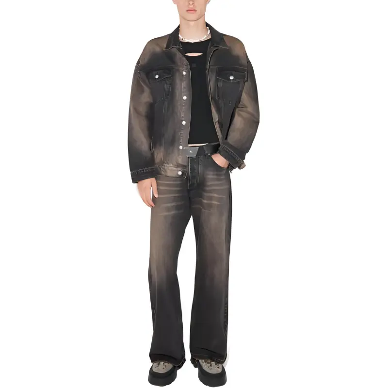 Misbhv Denim Jackets Men Black-2