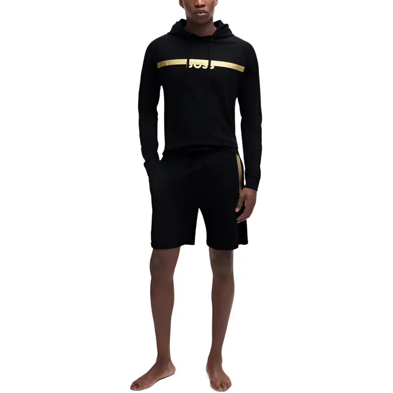 HUGO BOSS Logo print Cotton Hoodie-1