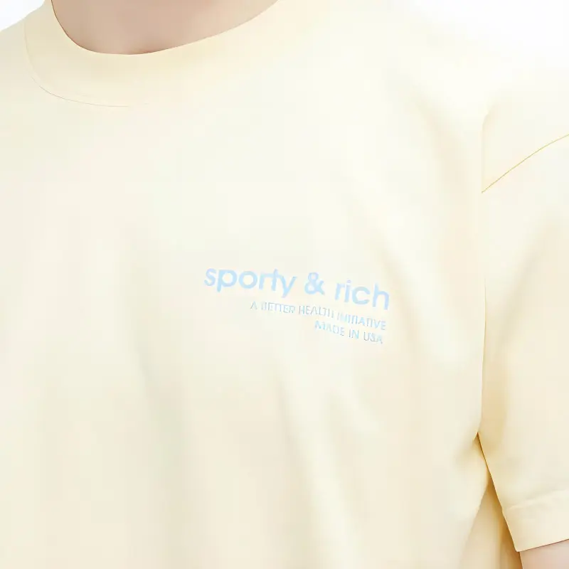 SPORTY & RICH T Shirt Men's Almond-4