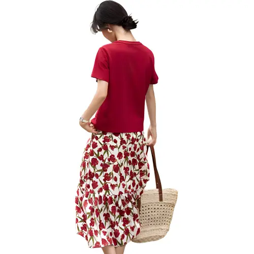 XWI SS24 Skirt Set Women's Watermelon Red