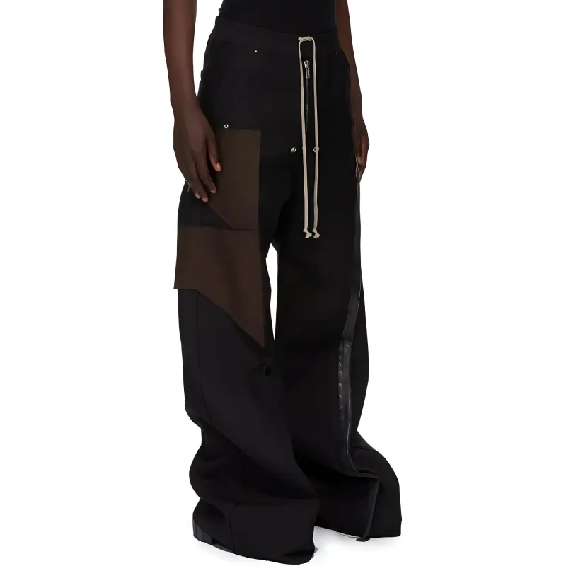 RICK OWENS Runway Wide Bela Drawstring Pants-3