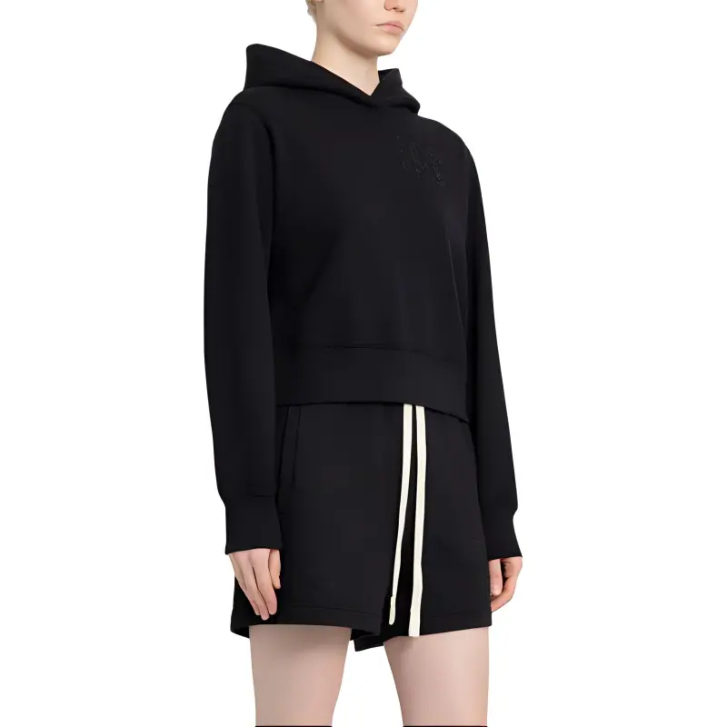 PALM ANGELS Monogram Embroidered Hoodie-3