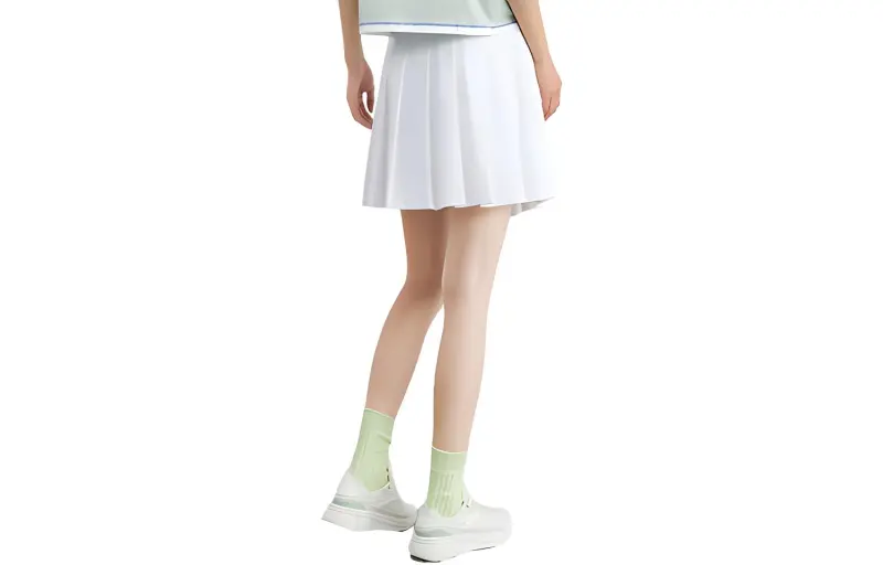 Sesame Street X ANTA X SESAME STREET/Sesame Street Co branded Casual Short Skirts Women's Snowflake White-1