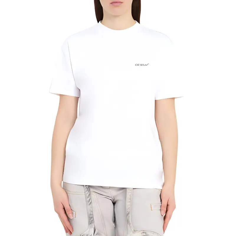 OFF WHITE Floral Printed Crewneck T Shirt-1
