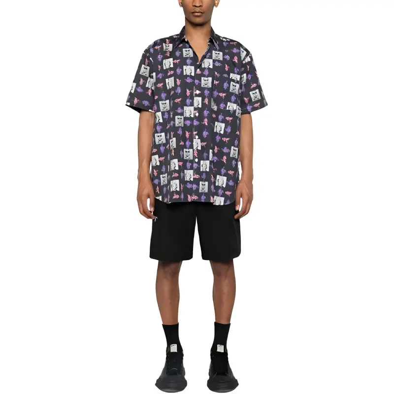 Comme Des Garçons Shirt Andy Warhol print Poplin Shirt-1