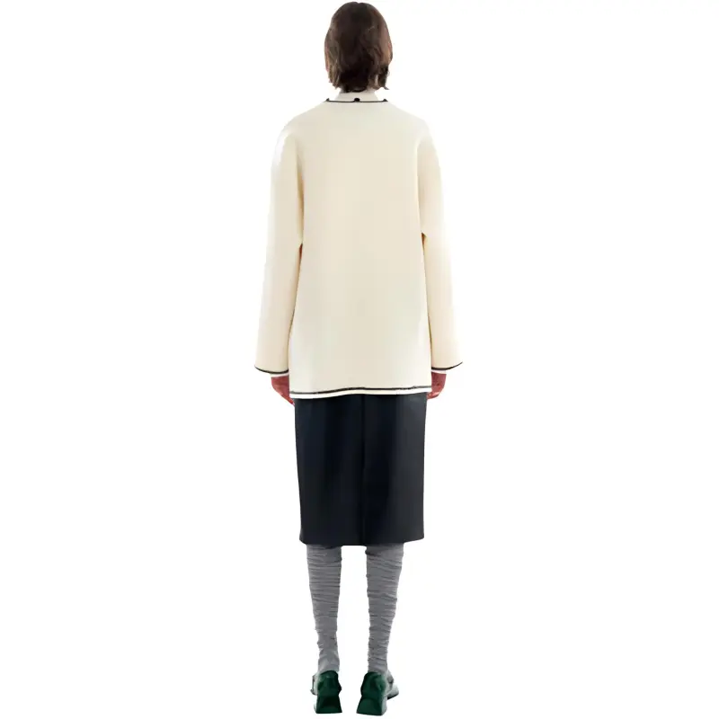 III VIVINIKO Coat Women's Raw White-1