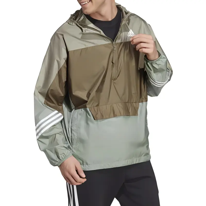 Adidas Windbreaker Jackets Men Green-3