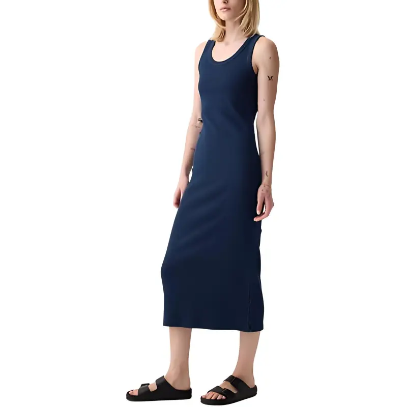 GAP Sleeveless Dress Women's Medium Blue-3