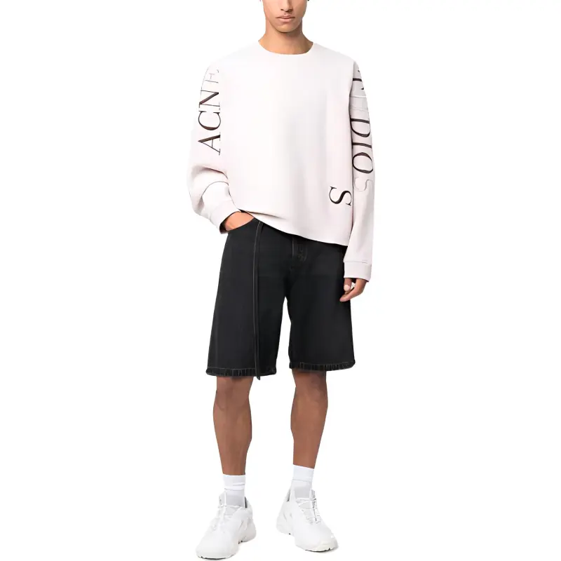 Acne Studios Logo Embroidered Crewneck Sweatshirt-1