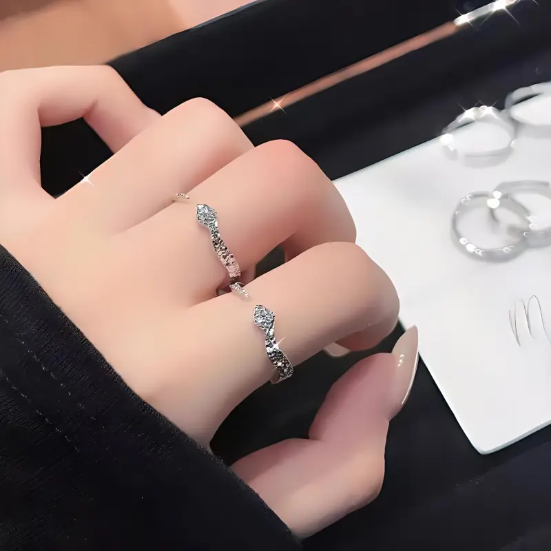 Kim Heng Hee S999 Fine Silver Rings Women's-4