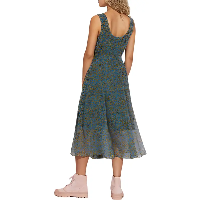 COACH Sleeveless Dresses Women's Blue-1