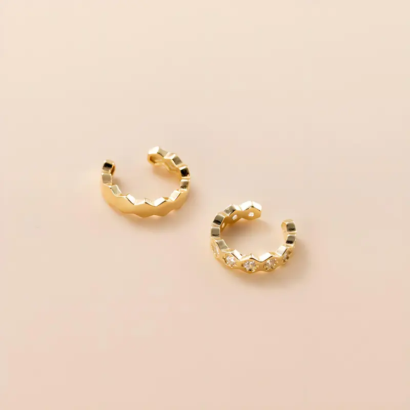Sanpowa 925 Sterling Silver Clip On Earrings Women's-3