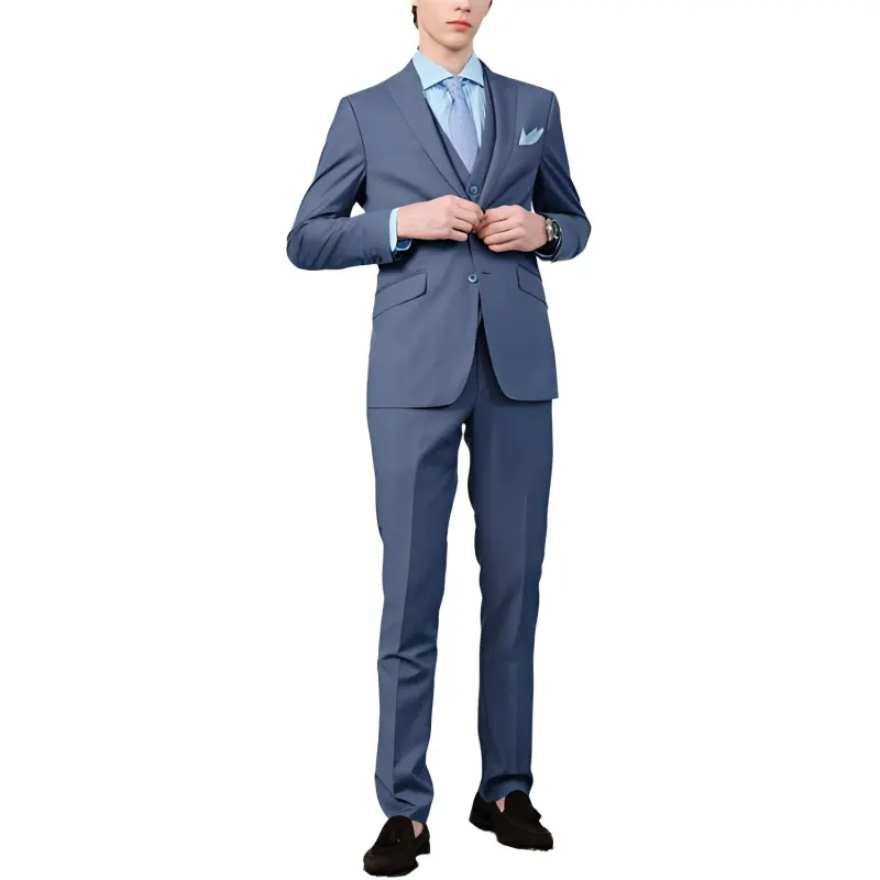 JODOLL Suit Trouser Men's Dusty Blue-1