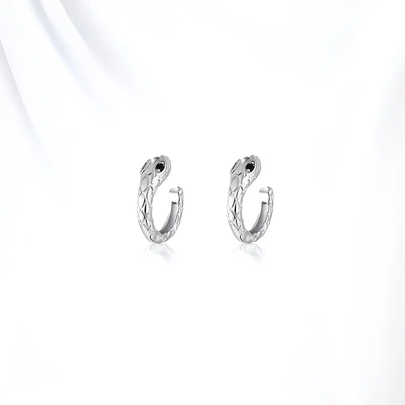 GLOIRE Zircon Clip On Earrings Unisex-5