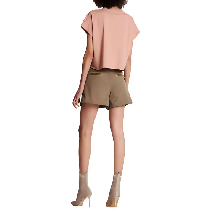 BALMAIN T Shirts Women's Light Pink-4