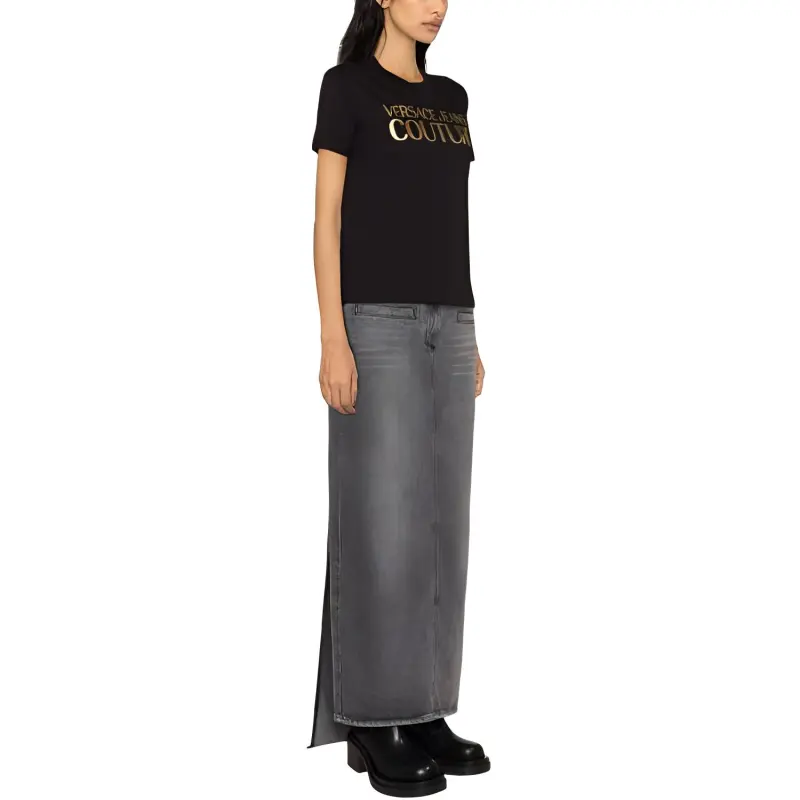 VERSACE JEANS COUTURE Logo Printed Crewneck T Shirt-3
