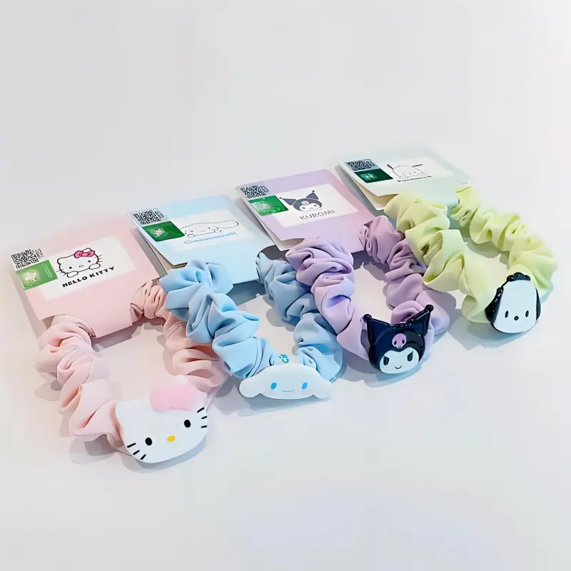 Sanrio Hello Kitty Fabric Hair Tie Women's-3