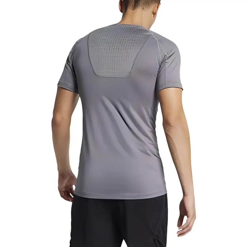 Nike Pro Breath Short Sleeve Top T Shirt Men's Gray-2
