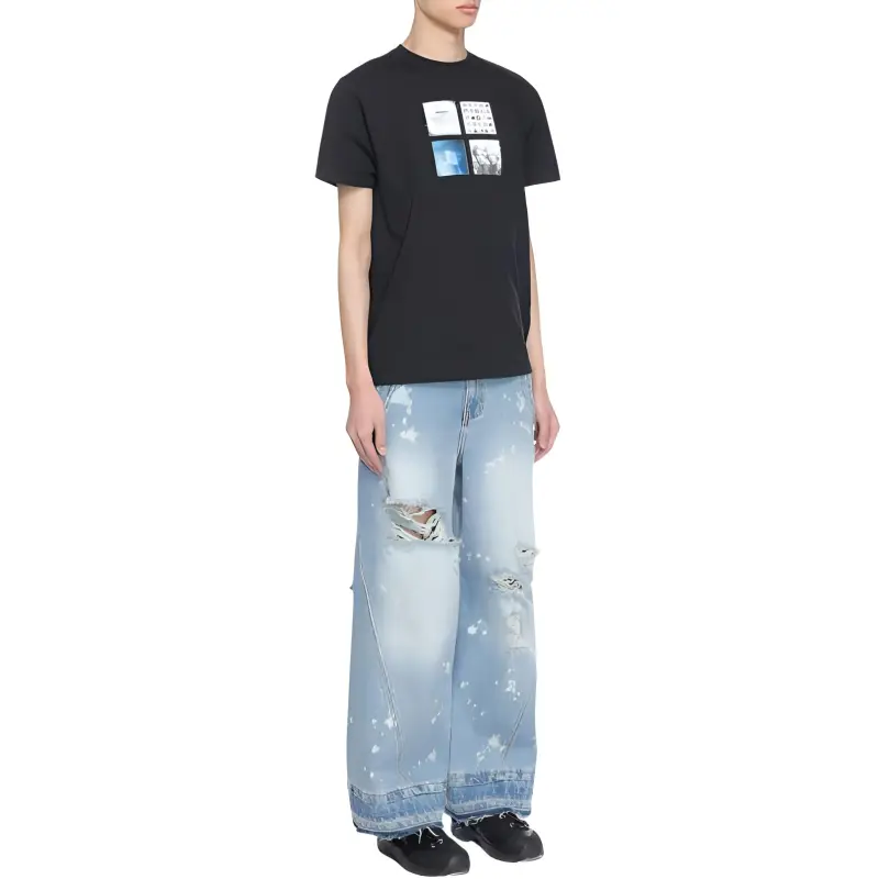 ADER ERROR Mati Patch embellished T shirt-4